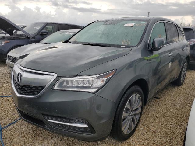 Photo 2 from auction – 2016 ACURA MDX TECHNO with VIN 5FRYD3H44GB015384