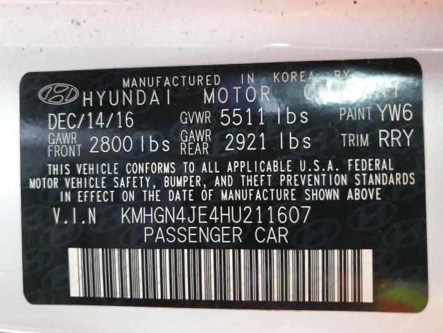 Photo 10 from auction – 2017 GENESIS G80 BASE with VIN KMHGN4JE4HU211607