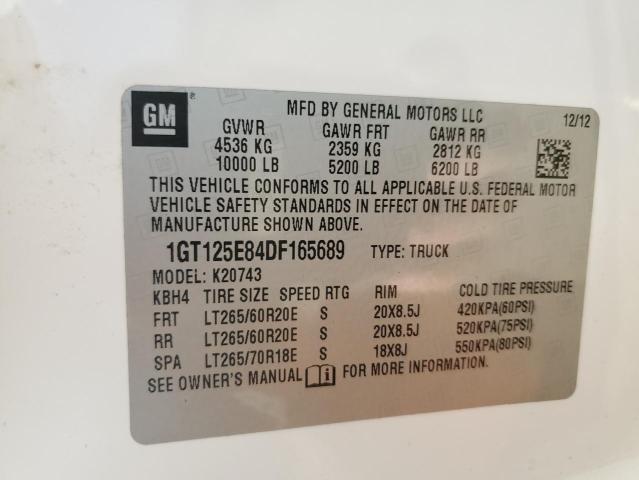 Photo 10 from auction – 2013 GMC SIERRA K25 with VIN 1GT125E84DF165689
