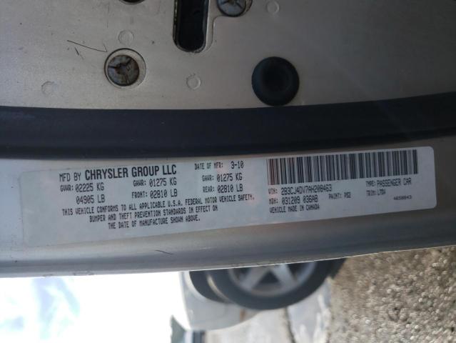 Photo 10 from auction – 2010 DODGE CHALLENGER with VIN 2B3CJ4DV7AH208463