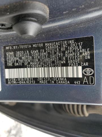 Photo 10 from auction – 2017 TOYOTA COROLLA L with VIN 2T1BURHE2HC897230
