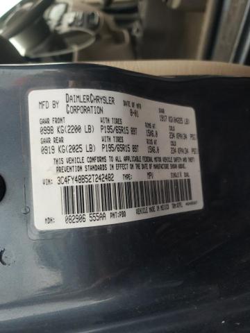 Photo 10 from auction – 2002 CHRYSLER PT CRUISER with VIN 3C4FY48B52T242482