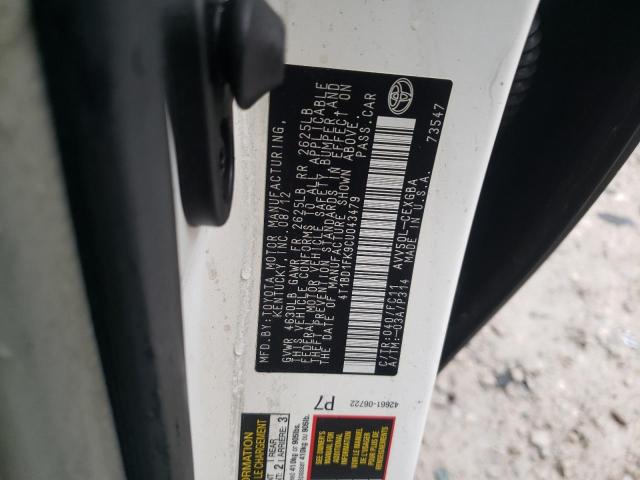 Photo 10 from auction – 2014 TOYOTA CAMRY L with VIN 4T4BF1FK9ER337516