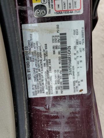 Photo 10 from auction – 2011 FORD FUSION SE with VIN 3FAHP0HA6BR143426