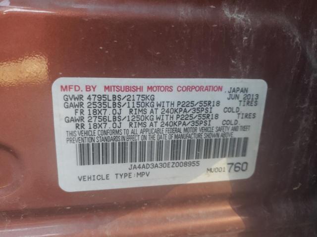 Photo 10 from auction – 2014 MITSUBISHI OUTLANDER with VIN JA4AD3A30EZ008955
