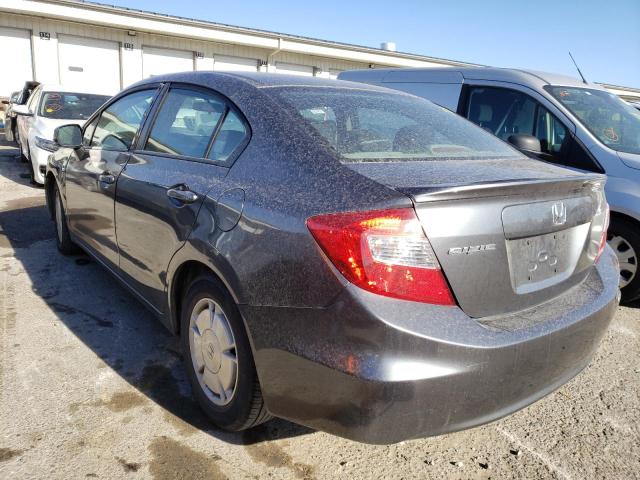 Photo 3 from auction – 2012 HONDA CIVIC HF with VIN 2HGFB2F63CH329210