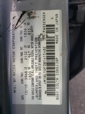 Photo 10 from auction – 2011 MAZDA 3 I with VIN JM1BL1UF0B1415482