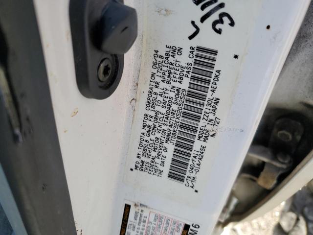Photo 10 from auction – 2005 TOYOTA COROLLA CE with VIN JTDBR32EX52052529
