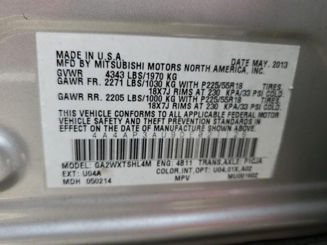 Photo 10 from auction – 2013 MITSUBISHI OUTLANDER with VIN 4A4AP3AU9DE021126