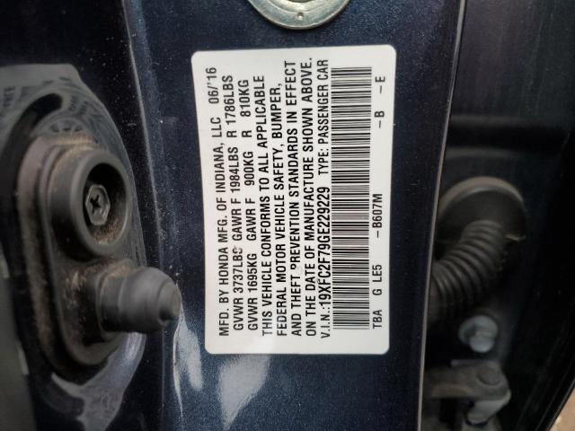 Photo 10 from auction – 2016 HONDA CIVIC EX with VIN 19XFC2F79GE229229