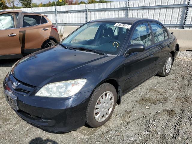 Photo 2 from auction – 2005 HONDA CIVIC LX with VIN 2HGES16615H632477