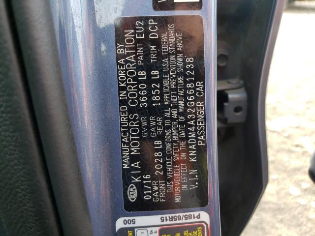 Photo 10 from auction – 2016 KIA RIO LX with VIN KNADM4A32G6681238