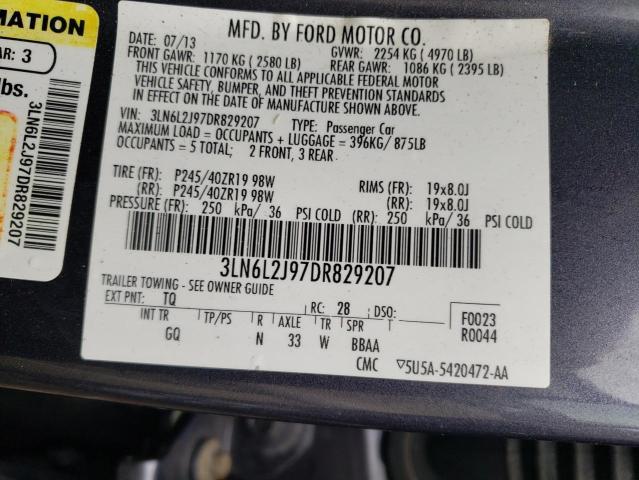 Photo 10 from auction – 2013 LINCOLN MKZ with VIN 3LN6L2J97DR829207