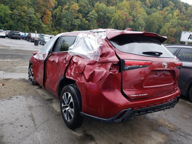 Photo 3 from auction – 2022 TOYOTA HIGHLANDER with VIN 5TDGZRAH4NS108199