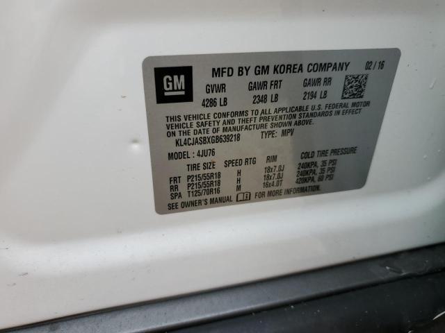 Photo 10 from auction – 2016 BUICK ENCORE with VIN KL4CJASBXGB639218