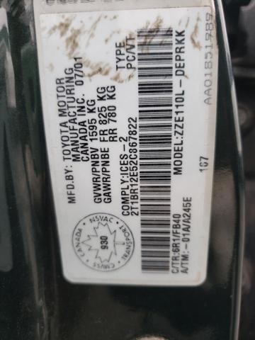 Photo 10 from auction – 2002 TOYOTA COROLLA CE with VIN 2T1BR12E52C867822