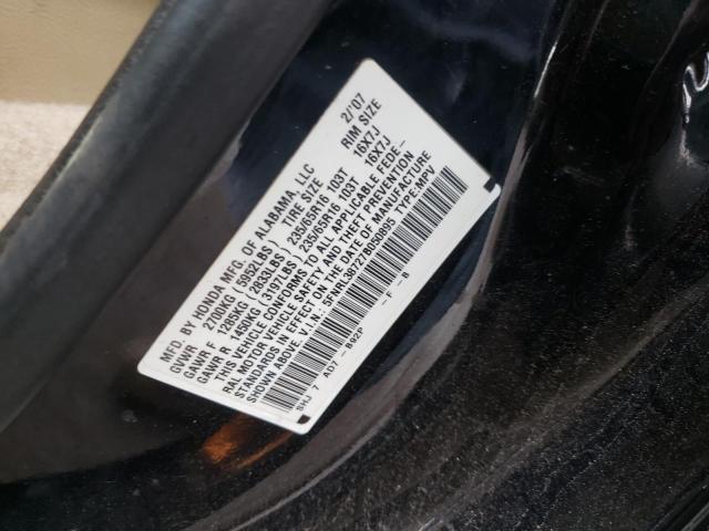 Photo 10 from auction – 2007 HONDA ODYSSEY EX with VIN 5FNRL38727B050895