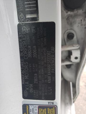 Photo 10 from auction – 2015 KIA FORTE LX with VIN KNAFX4A66F5333361