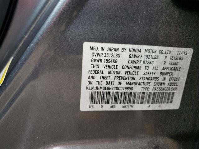 Photo 10 from auction – 2013 HONDA FIT with VIN JHMGE8H33DC079650