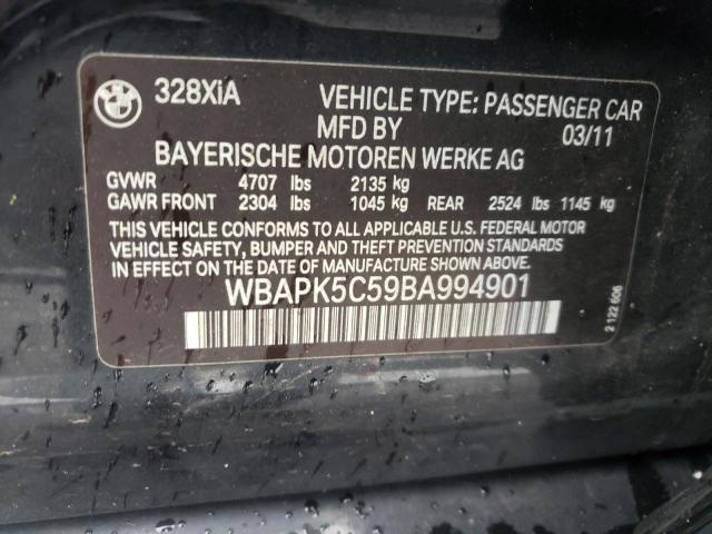 Photo 10 from auction – 2011 BMW 328 XI SUL with VIN WBAPK5C59BA994901