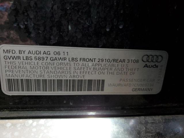 Photo 10 from auction – 2012 AUDI A8 L QUATT with VIN WAURVAFD7CN003734