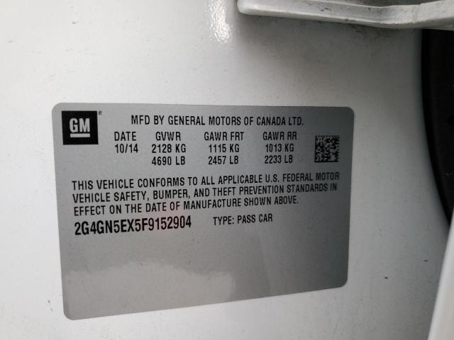 Photo 10 from auction – 2015 BUICK REGAL PREM with VIN 2G4GN5EX5F9152904