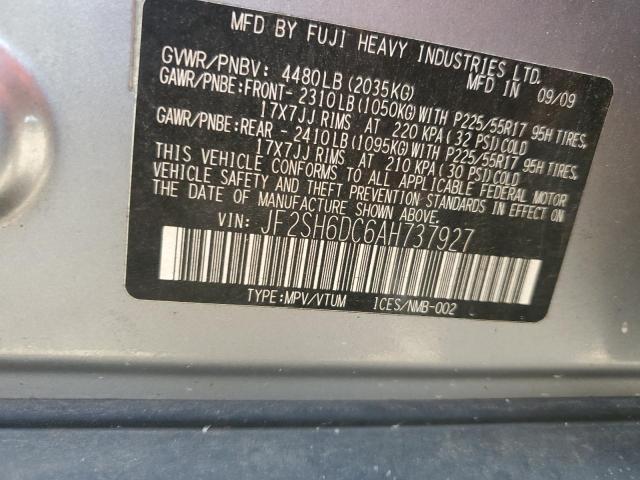 Photo 10 from auction – 2010 SUBARU FORESTER 2 with VIN JF2SH6DC6AH737927