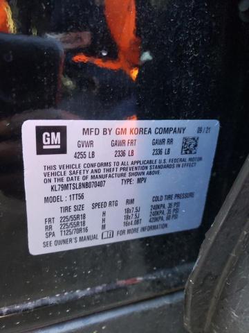 Photo 10 from auction – 2022 CHEVROLET TRAILBLAZE with VIN KL79MTSL8NB070407