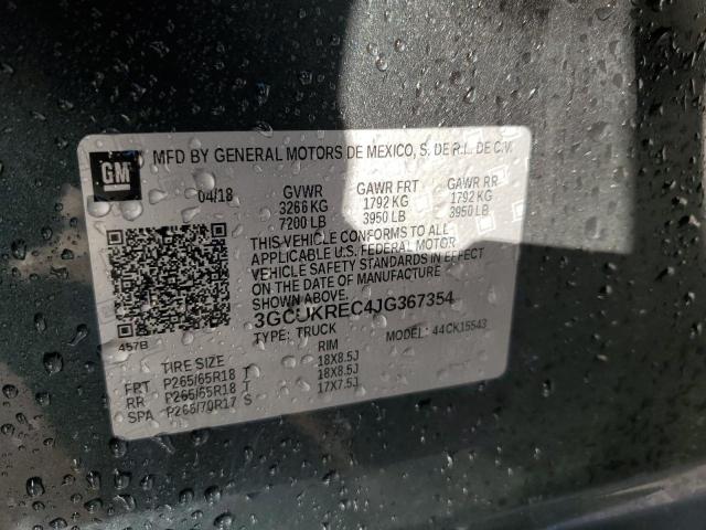 Photo 10 from auction – 2018 CHEVROLET SILVERADO with VIN 3GCUKREC4JG367354