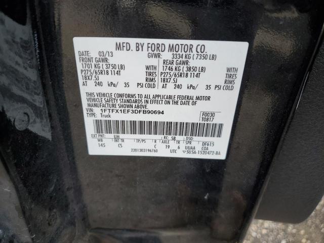 Photo 10 from auction – 2013 FORD F150 SUPER with VIN 1FTFX1EF3DFB90694