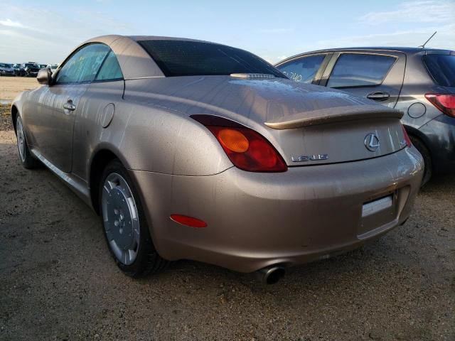 Photo 3 from auction – 2002 LEXUS SC 430 with VIN JTHFN48Y220013136