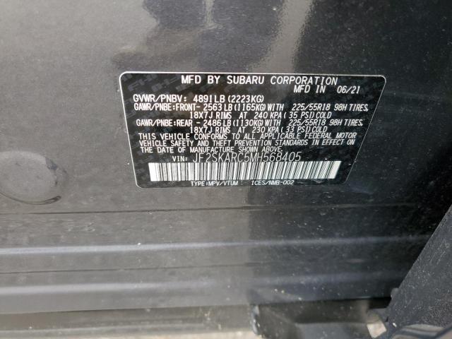 Photo 10 from auction – 2021 SUBARU FORESTER S with VIN JF2SKARC5MH568405