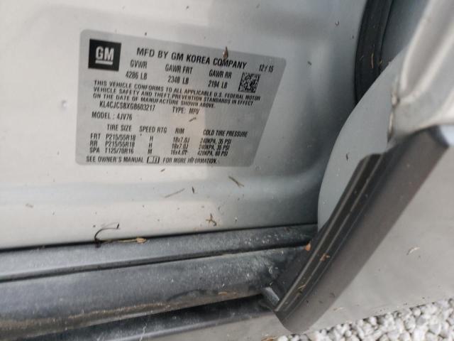 Photo 10 from auction – 2016 BUICK ENCORE with VIN KL4CJCSBXGB603217