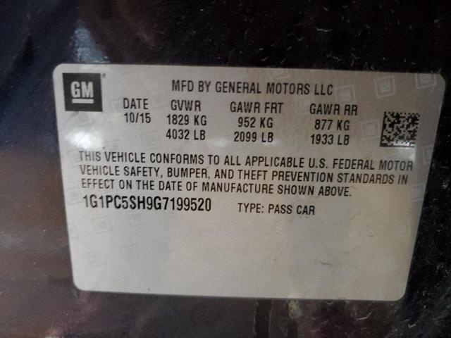 Photo 10 from auction – 2016 CHEVROLET CRUZE LIMI with VIN 1G1PC5SH9G7199520