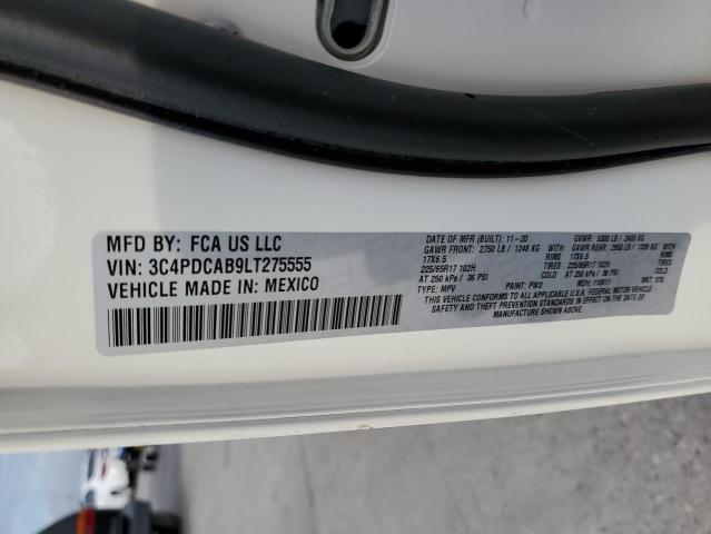 Photo 10 from auction – 2020 DODGE JOURNEY SE with VIN 3C4PDCAB9LT275555