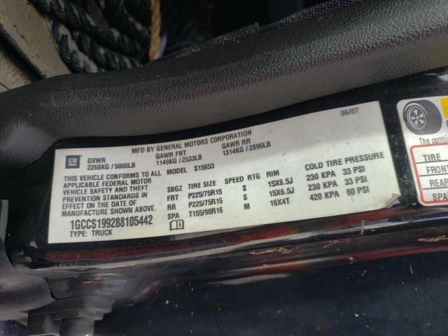 Photo 10 from auction – 2008 CHEVROLET COLORADO with VIN 1GCCS199288105442
