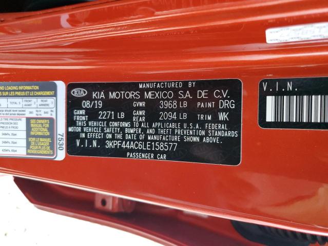 Photo 10 from auction – 2020 KIA FORTE GT with VIN 3KPF44AC6LE158577