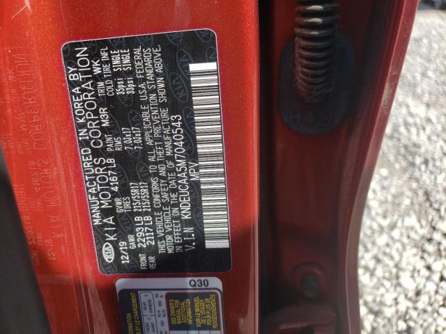 Photo 10 from auction – 2021 KIA SELTOS S with VIN KNDEUCAA5M7040543