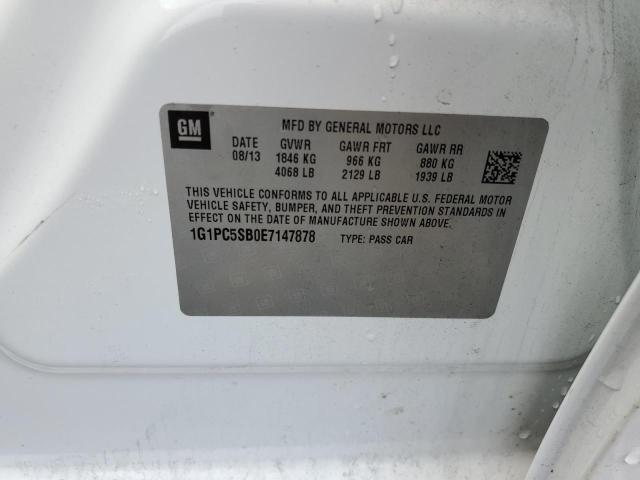 Photo 10 from auction – 2014 CHEVROLET CRUZE LT with VIN 1G1PC5SB0E7147878