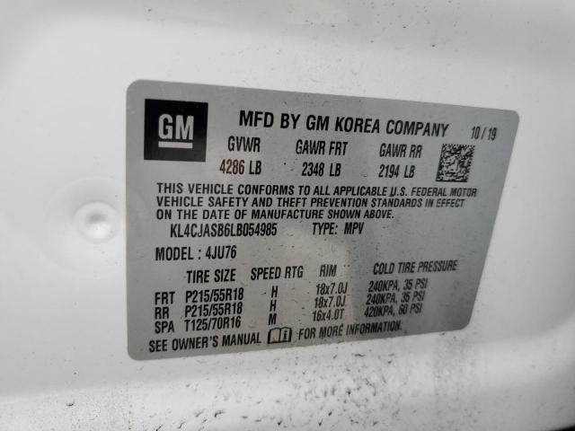 Photo 10 from auction – 2020 BUICK ENCORE PRE with VIN KL4CJASB6LB054985