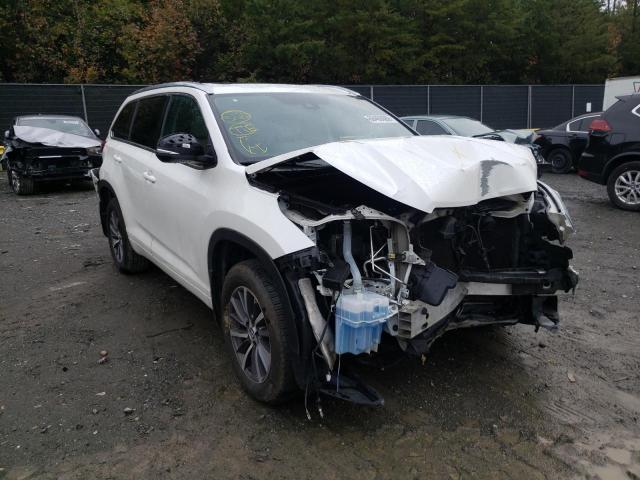 TOYOTA HIGHLANDER 2017 with VIN 5TDJZRFH1HS476259 - Photo from auction
