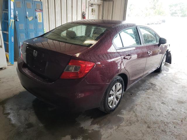 Photo 4 from auction – 2012 HONDA CIVIC LX with VIN 19XFB2F54CE380796