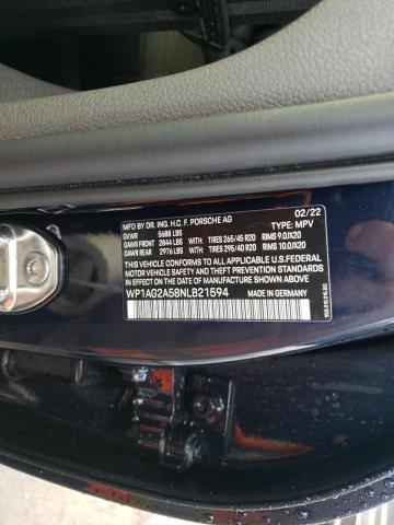 Photo 10 from auction – 2022 PORSCHE MACAN S with VIN WP1AG2A58NLB21594