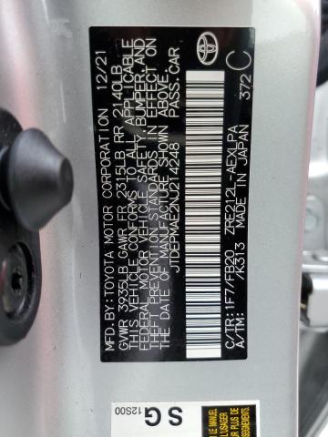 Photo 10 from auction – 2022 TOYOTA COROLLA LE with VIN JTDEPMAE2NJ214248