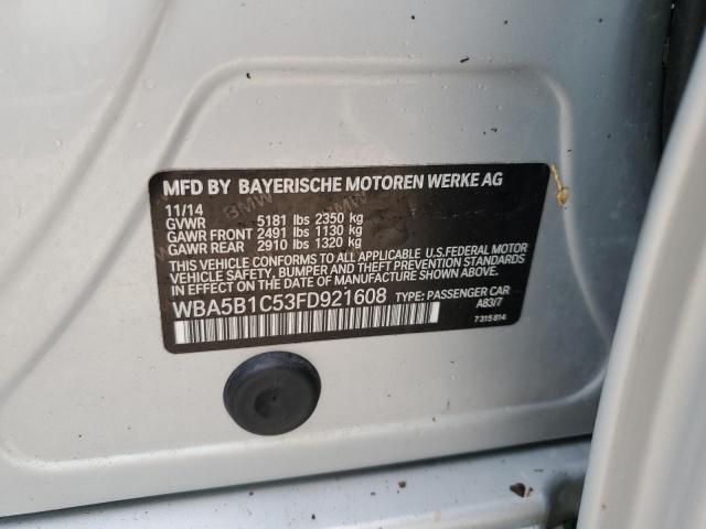 Photo 10 from auction – 2015 BMW 535 I with VIN WBA5B1C53FD921608