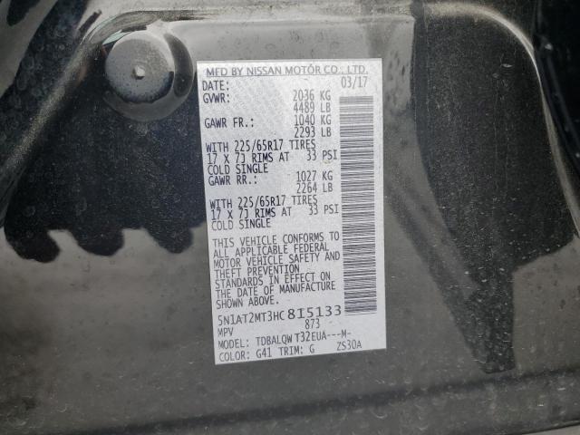 Photo 10 from auction – 2017 NISSAN ROGUE S with VIN 5N1AT2MT3HC815133