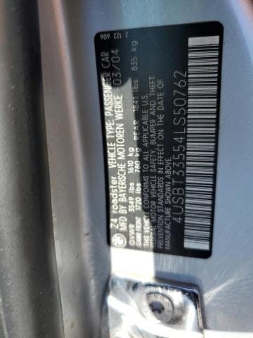 Снимка 10 от търг – 2004 BMW Z4 2.5 с VIN 4USBT33554LS50762