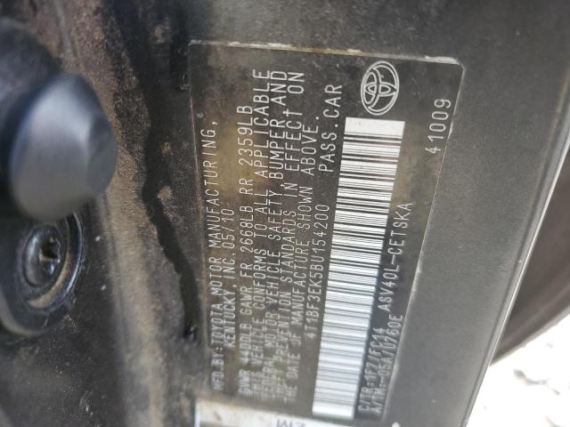 Photo 10 from auction – 2011 TOYOTA CAMRY BASE with VIN 4T1BF3EK5BU154200