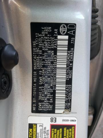Photo 10 from auction – 2013 TOYOTA COROLLA BA with VIN 2T1BU4EE9DC996483
