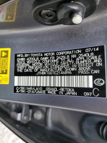 Photo 10 from auction – 2014 LEXUS ES 350 with VIN JTHBK1GG1E2146896